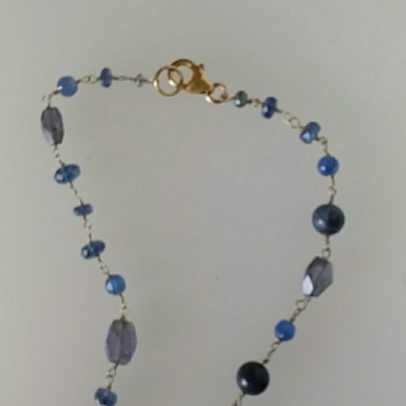 New.  Blue Onyx Necklace. Designs by Ch Lovin - Picture 3 of 3